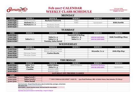 cnm schedule of classes