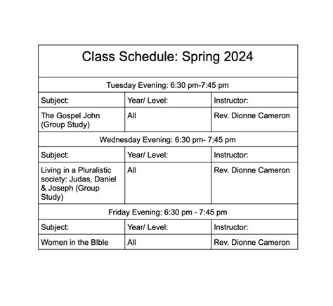 cnm spring 2024 class schedule