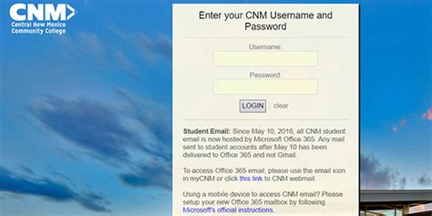 cnm student online login