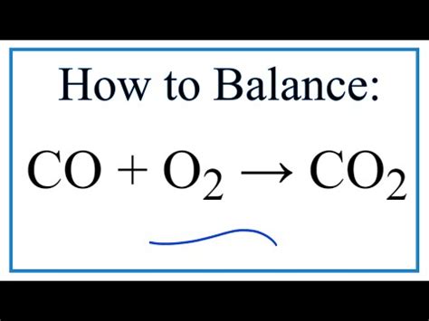 co o2 co2 balanced equation