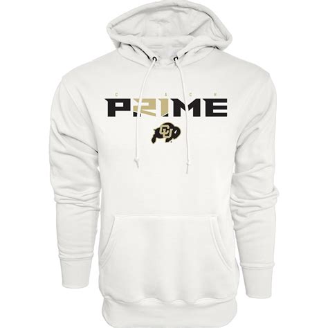 coach prime white hoodie