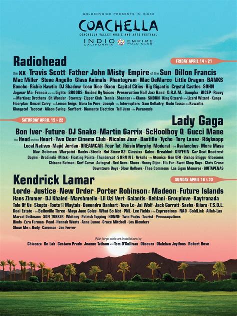 coachella 2017 full lineup