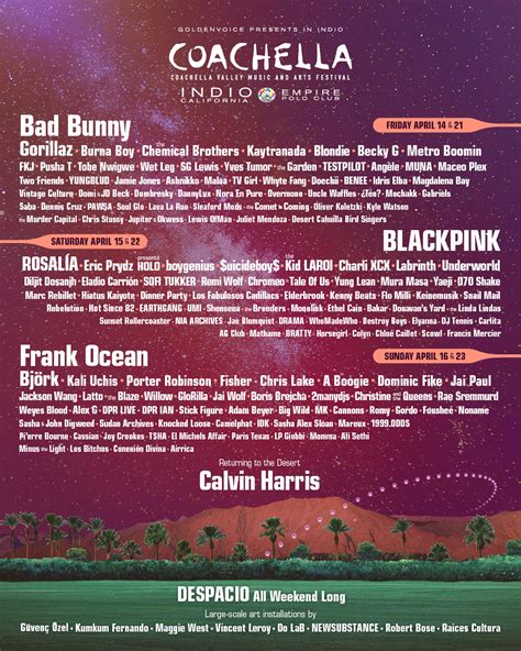 coachella 2024 lineup and burning man vs wood