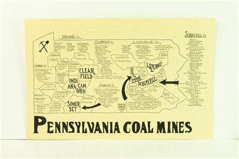 coal mines in pennsylvania map
