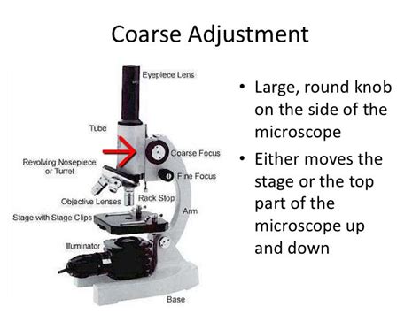 Coarse Adjustment Knob Function Definition