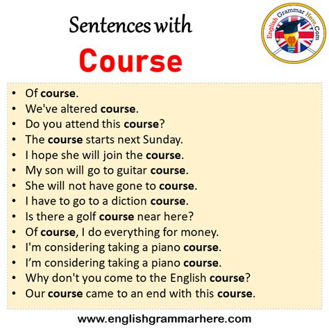 coarse and course in a sentence examples