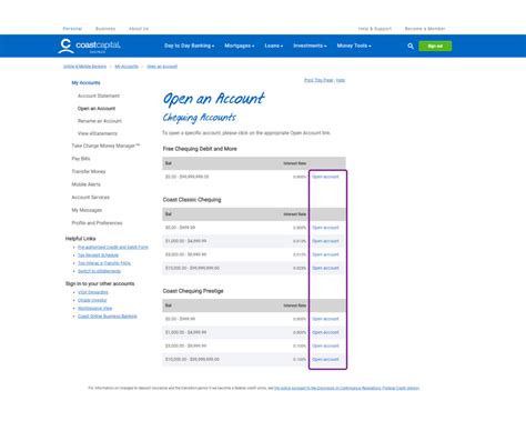 coast capital sign in online banking