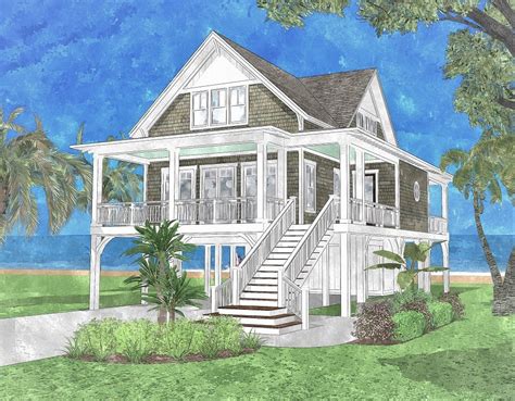 Florida Cottage Mediterranean House Plans Coastal Home Unique