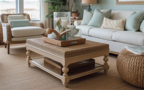 Coastal Nautical Coffee Table