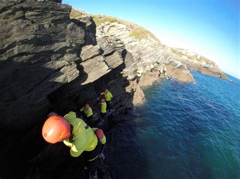 coasteering session