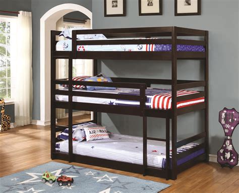 coaster fine furniture triple bunk bed instructions