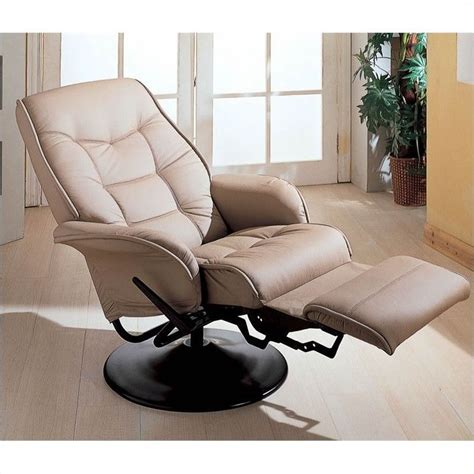 coaster furniture bone swivel recliner chair