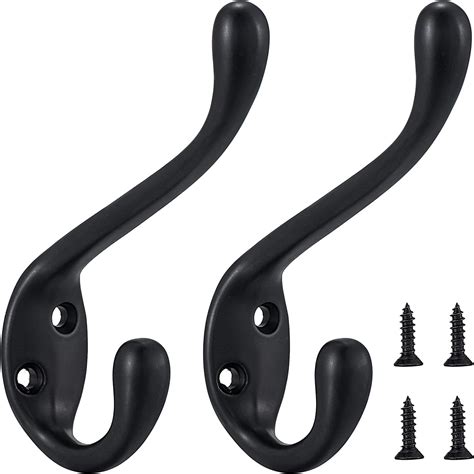 Coat Hanger Black Hooks