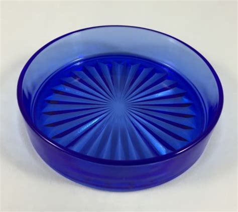 cobalt blue glass coasters