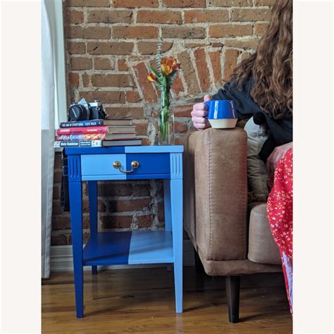 Cobalt Blue Side Table