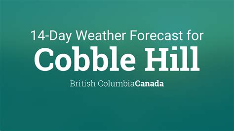 cobble hill bc weather 14 days