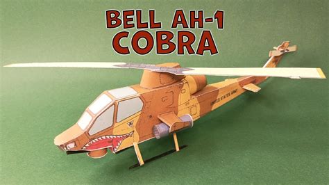 Cobra Helicopter Paper Model