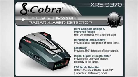 cobra xrs 9330 radar detector manual