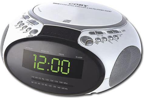 coby cd clock radio with projection