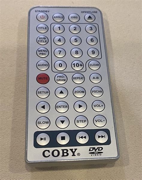 coby dvd player remote