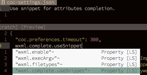 coc settings json example