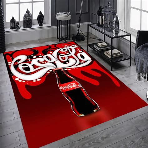 Cola Coca Cola Teppich Matte Bodentür Softdrink Home Cotton Etsy