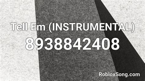 cochise-tell em (instrumental) Roblox ID - Roblox music codes
