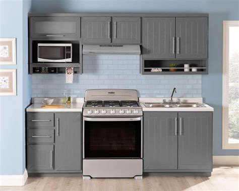 Cocina Integral Pequea Gris