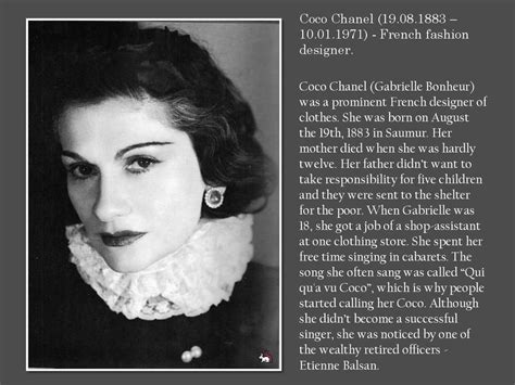 coco chanel biography for kids