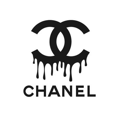 coco chanel logo drip