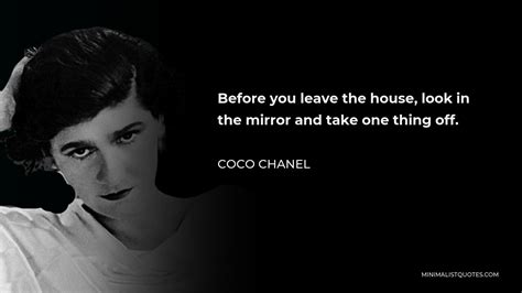 coco chanel take one thing off quote