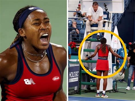 coco gauff and umpire