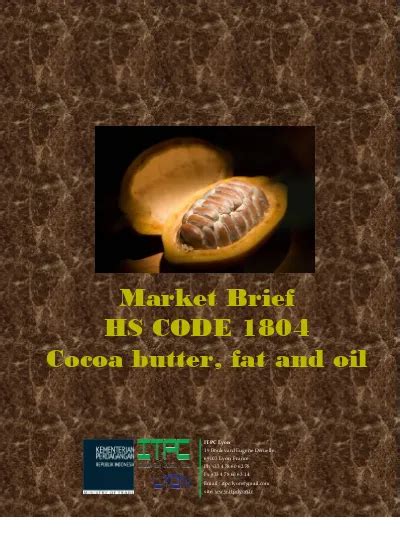 Cocoa Butter Oil Hs Code