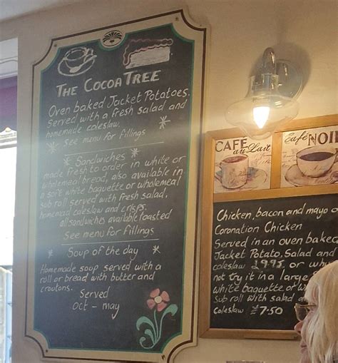 Cocoa Tree Cafe Menu