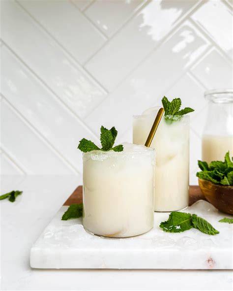 Freshly made coconut lemonade
