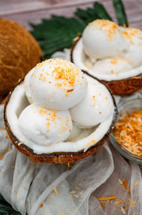 Praba's yummy experiments Triple Coconut Sorbet