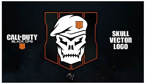 COD Call of Duty Black Ops 4 BlackOut Skull Emblem IronOn