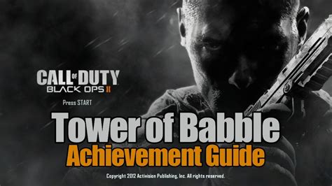 Cod Black Ops 2 Tower Of Babble Walkthrough