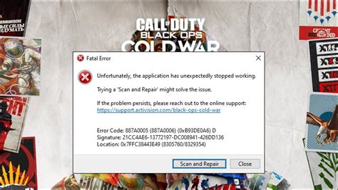 Cod Cold War Error Code 887A0005