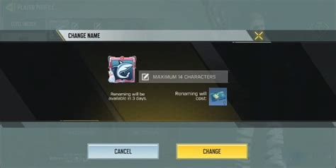 cod mobile name change invalid characters