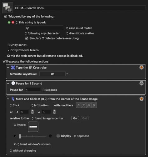 Coda Keyboard Shortcuts