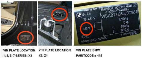 Bmw e90 color codes