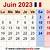 code promo juin 2022 calendrier 2023 excel