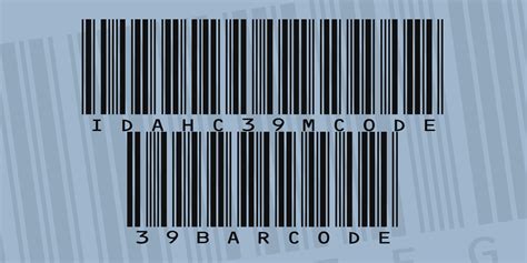 code 39 barcode font package