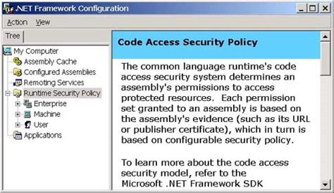 Code Access Security Is Not Supported Or Honored By The Runtime