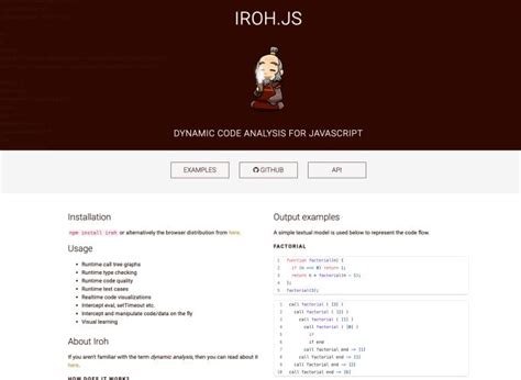 code analysis tools javascript