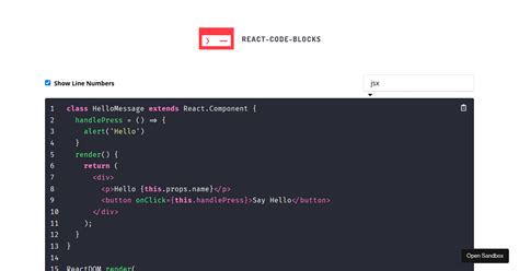 Code Blocks Examples