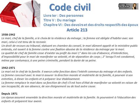 code civil du mariage