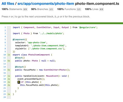 Code Coverage Testing Angular