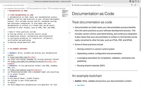 code documentation example